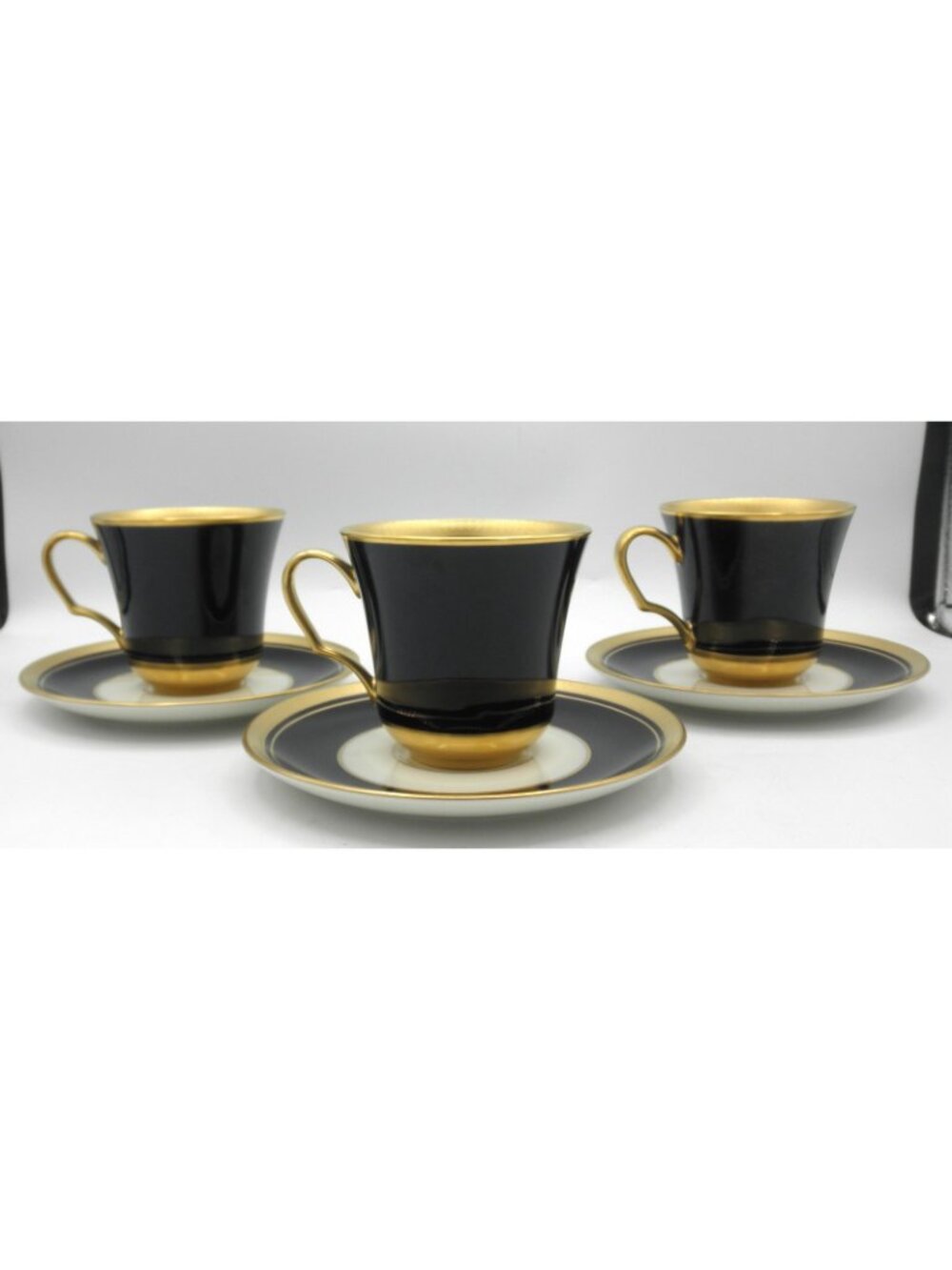 Palace Royale by Pickard Flat Cup and Saucer Set of 3 Pattern: PICPAR Excellent! - Picture 3 of 11